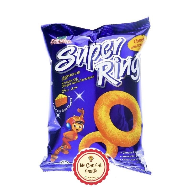 

Super Ring Oriental Snack Cheese Ring Rasa Keju 60gr