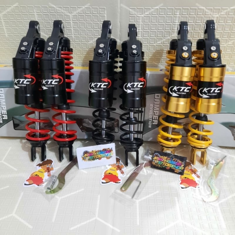 TERBARU SHOCKBREAKER SHOCK DOUBLE KTC RACING TABUNG ATAS 310MM MATIC PNP NMAX 155 NEW/ AEROX155 NEW/