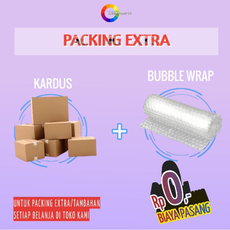 

PLASTIK BUBBLE WRAP EXTRA PACKING TAMBAHAN KEAMANAN PAKET BARANG