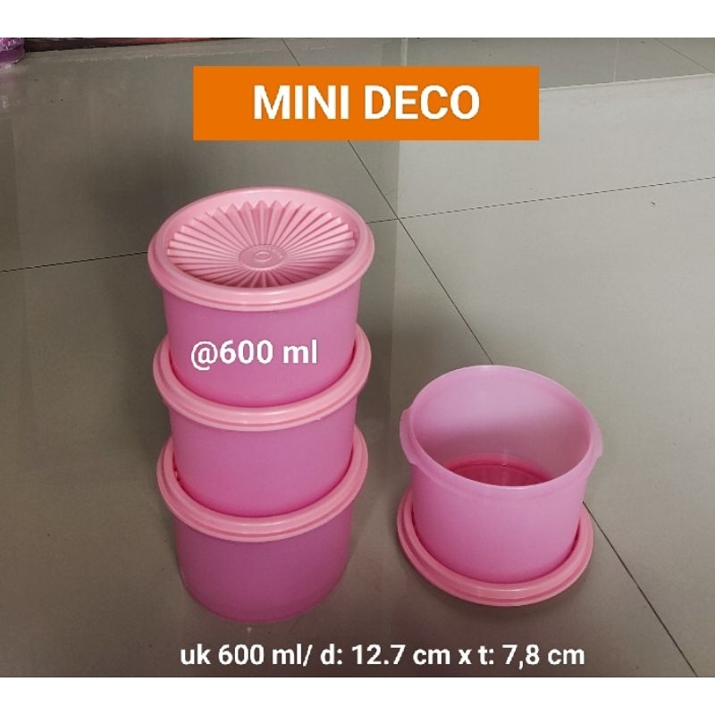 mini deco, toples unik, toples kecil tupperware