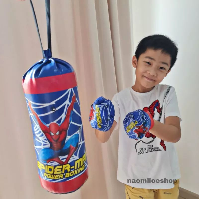 Mainan Anak Laki-laki Tinju Boxing (Samsak & Sarung Tangan)