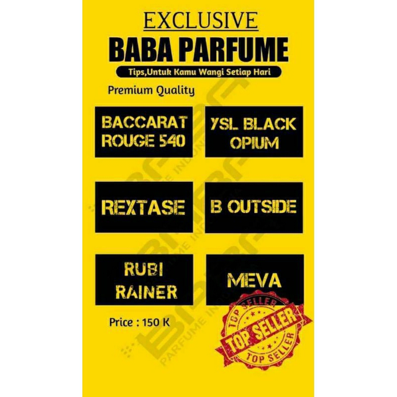 TOP SELLER BABA PARFUM