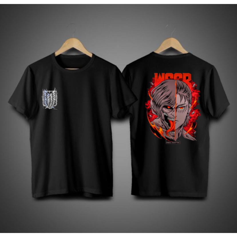 KAOS ATTACK ON TITTAN - BAJU AOT - KAOS DISTRO