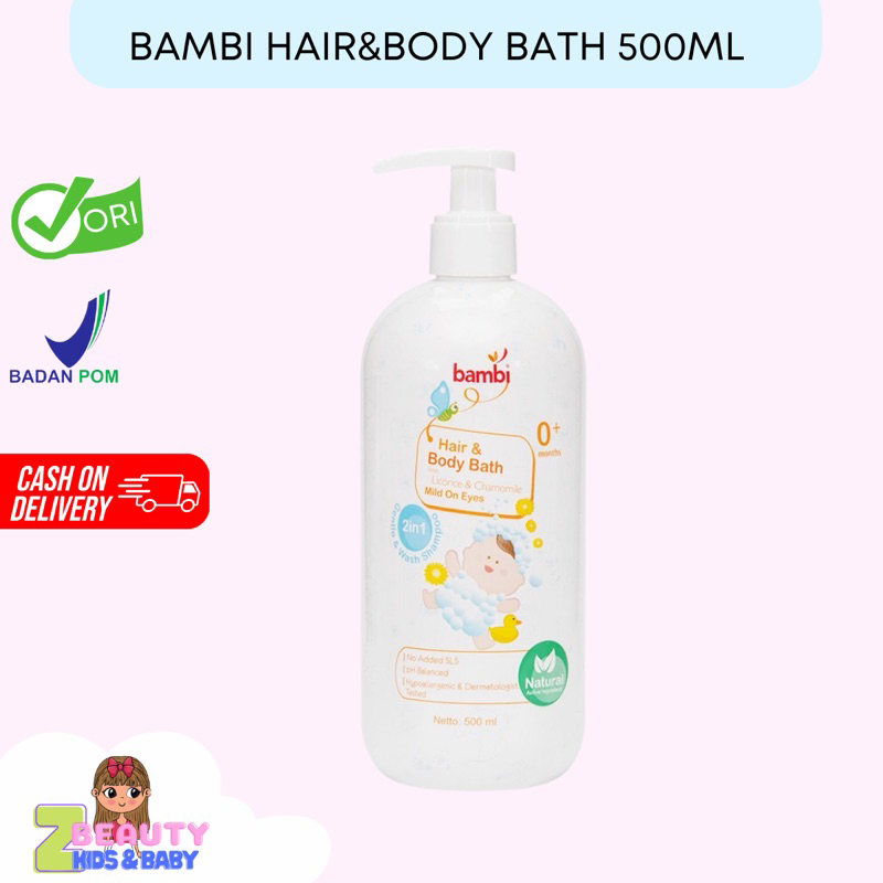 BAMBI HAIR&BODY BATH WITH LICORICE&CHAMOMILE// MILD ON EYES 500ML