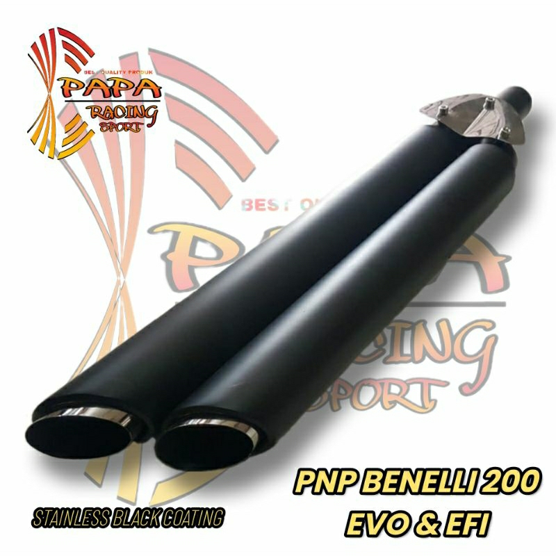Knalpot Benelli Motobi 200 Evo Efi Stainless Model Double