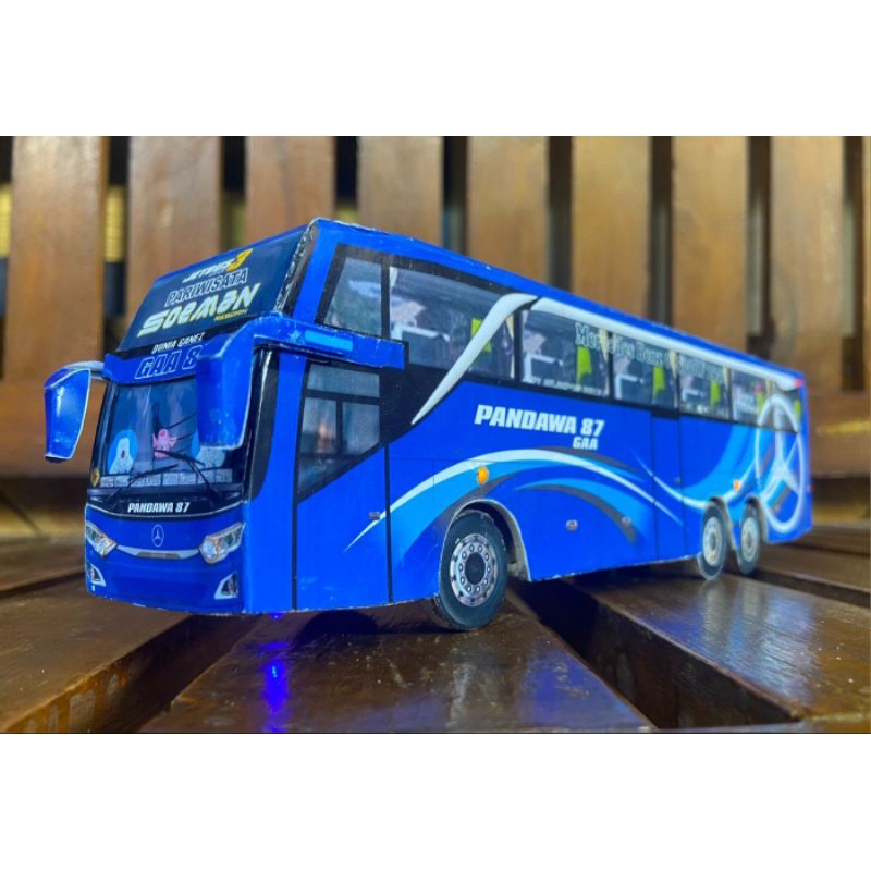 Miniatur Bus Pandawa 87 (Full LED)