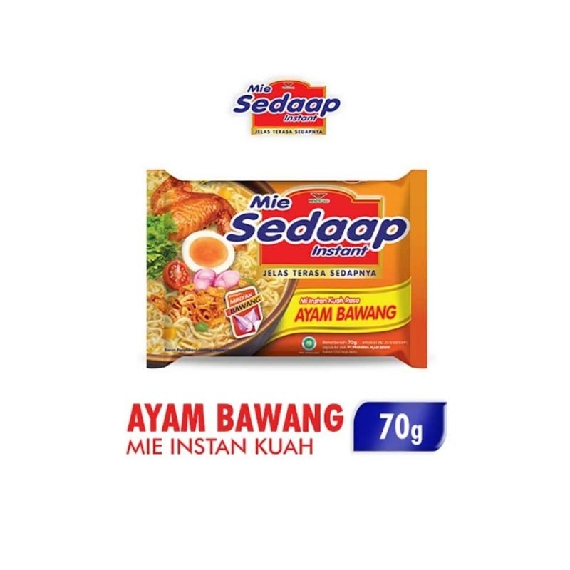 

mie sedaap goreng/kuah ayam bawang
