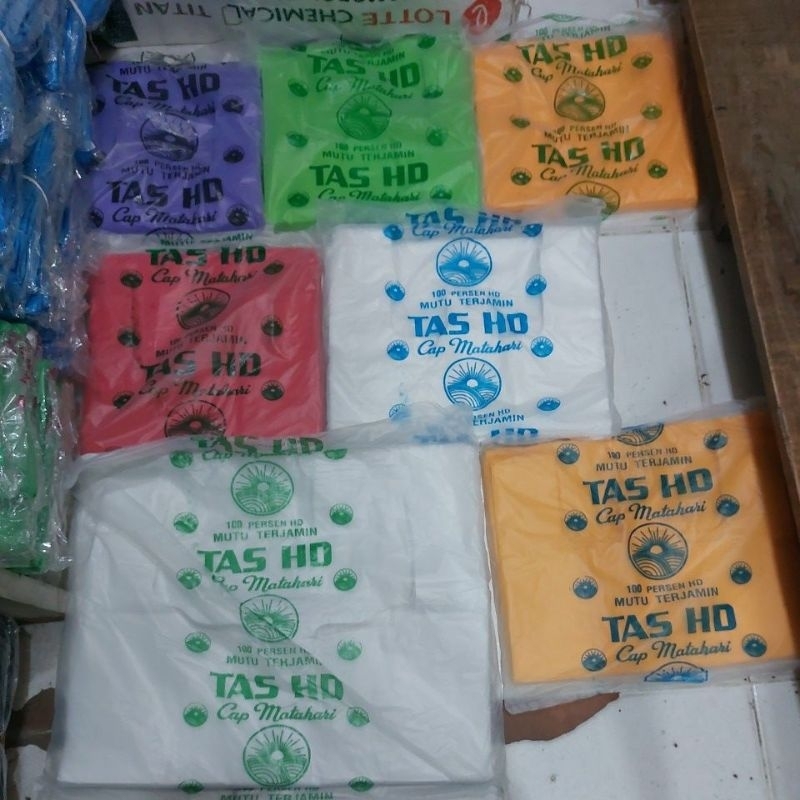 Kantong Plastik Asoy Kresek HD MATAHARI WARNA WARNI
