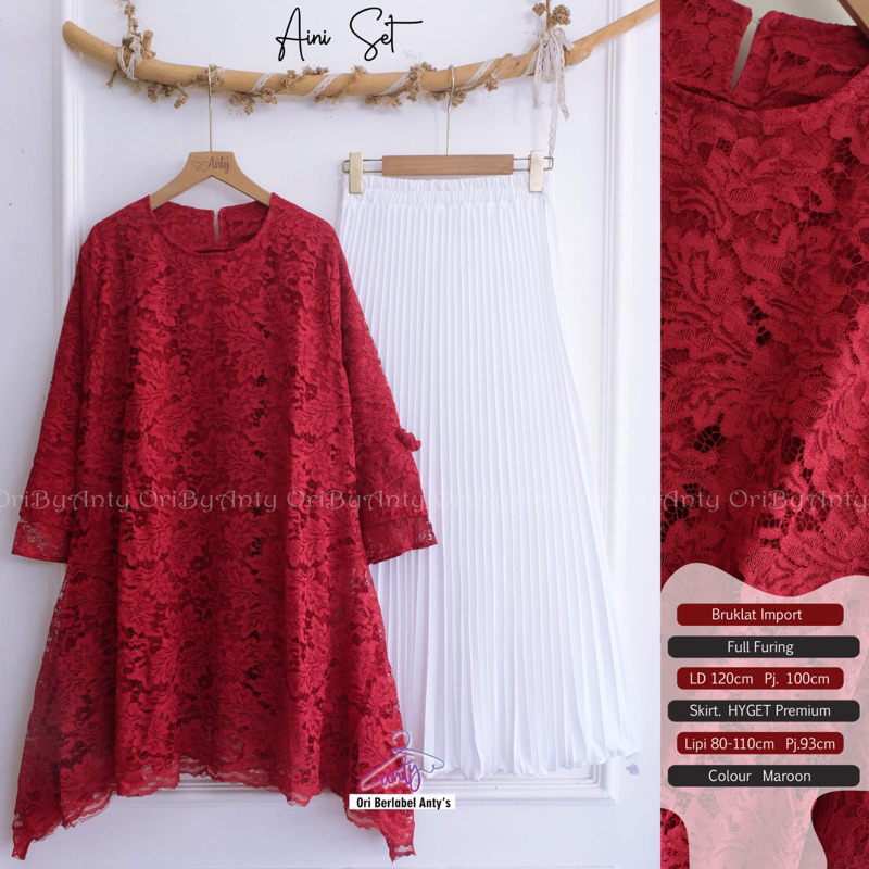 ONE SET SIFON PREMIUM ROK DAN CELANA KATUN STRETCH ORI BY ANTY