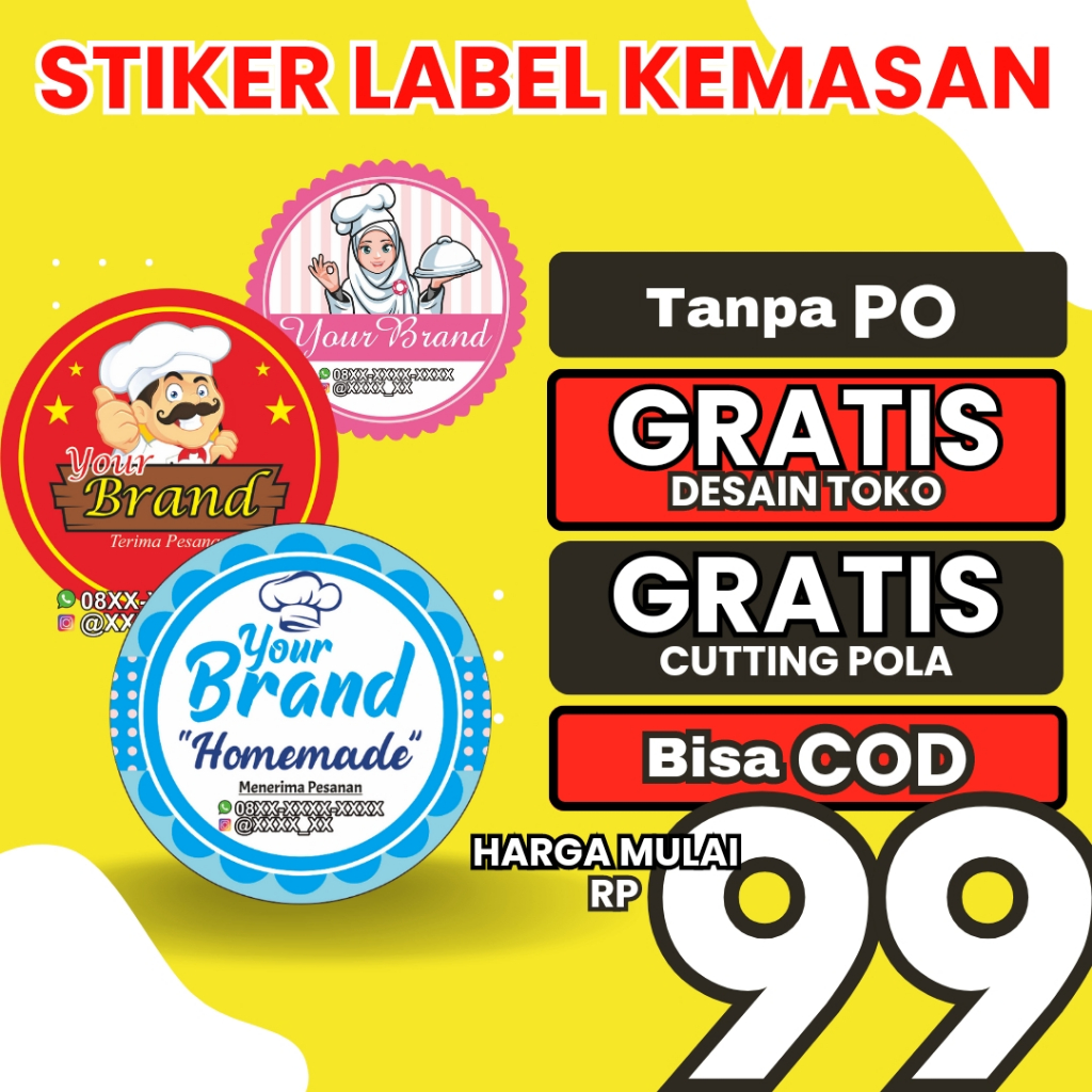 

CETAK STIKER LABEL MAKANAN MINUMAN OLSHOP MURAH SUDAH DI CUTTING