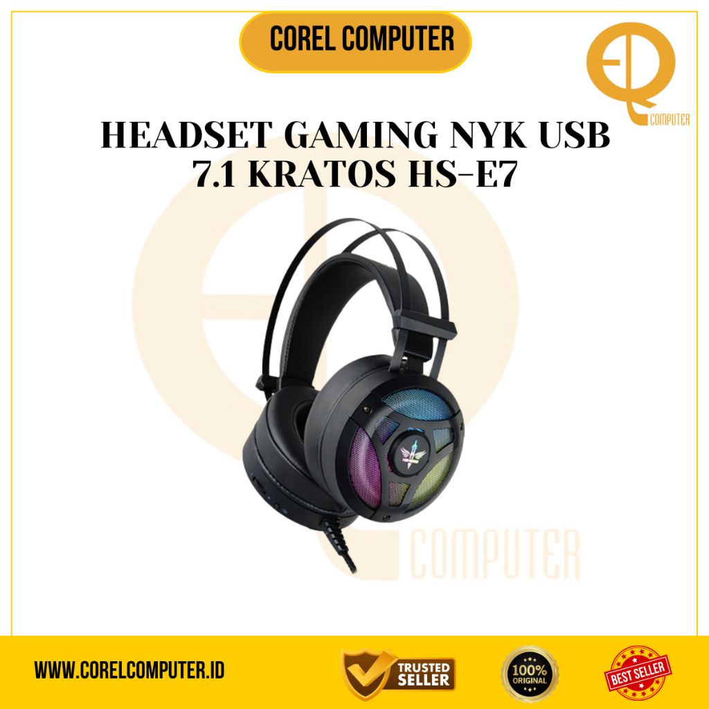 HEADSET GAMING NYK USB 7.1 KRATOS HS-E7 / HEADSET GAMING / HEATSET GAME / HEATSET NYK GAMING ORIGINA