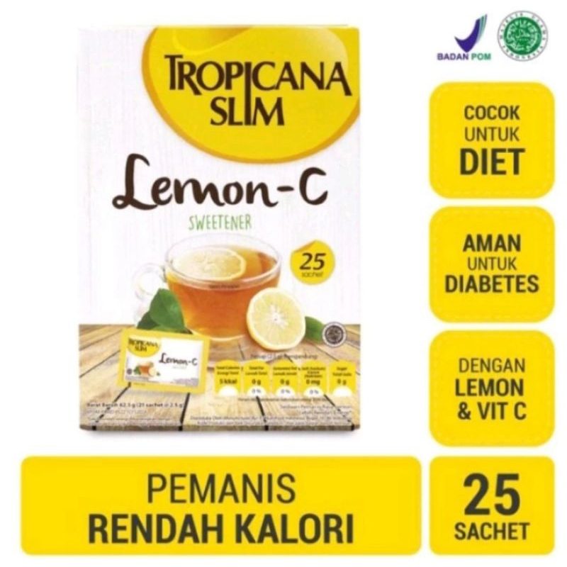 

tropicana slim sweetener lemon c pengganti gula
