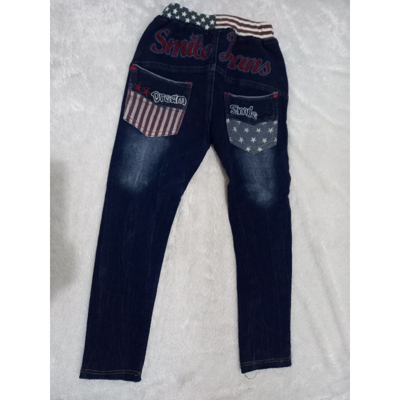 celana blue jeans anak second