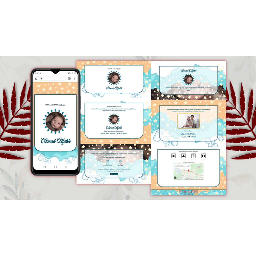 Undangan Digital Website Aqiqah