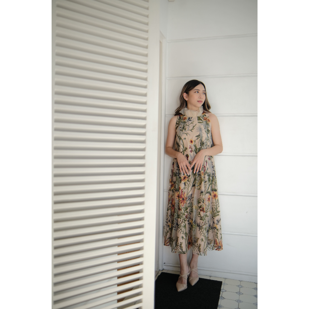 Kiyoko Dress | Dress Pesta Gaun Dewasa Perempuan Cewek Wanita | Gaun brokat