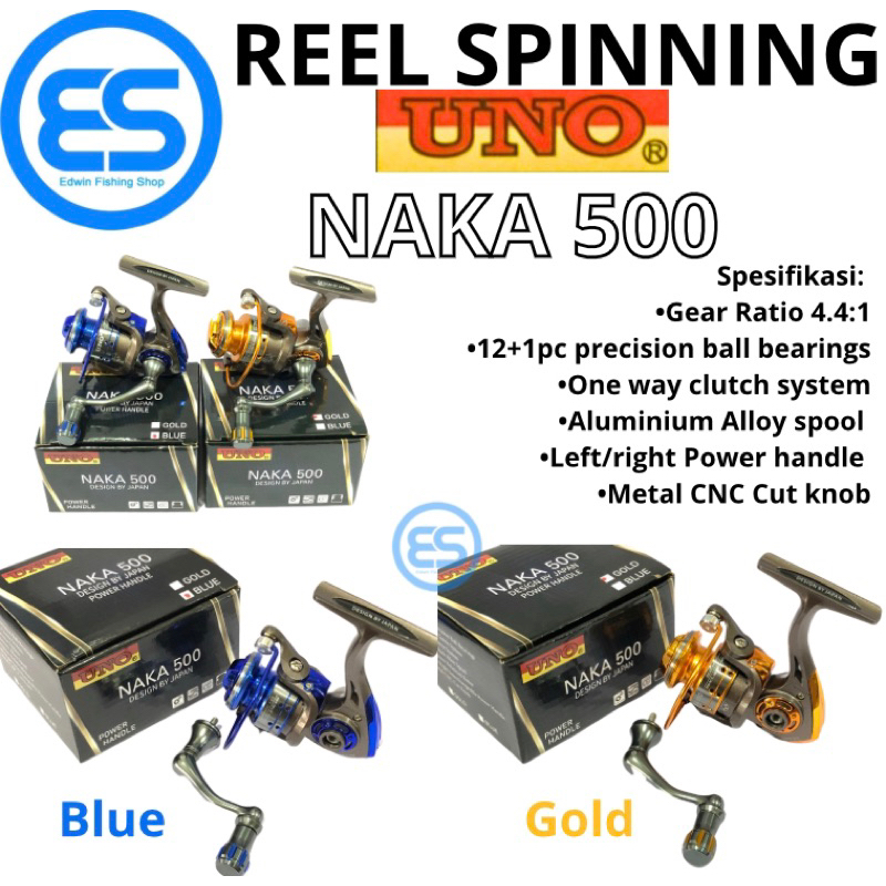 REEL PANCING UDANG UNO NAKA 500 POWER HANDLE