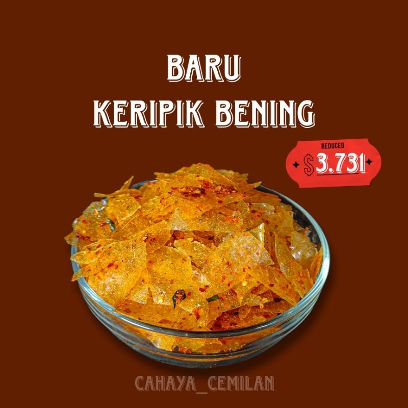 

BARU CEMILAN KERIPIK KACA /BELEDAG PEDAS DAUN JERUK