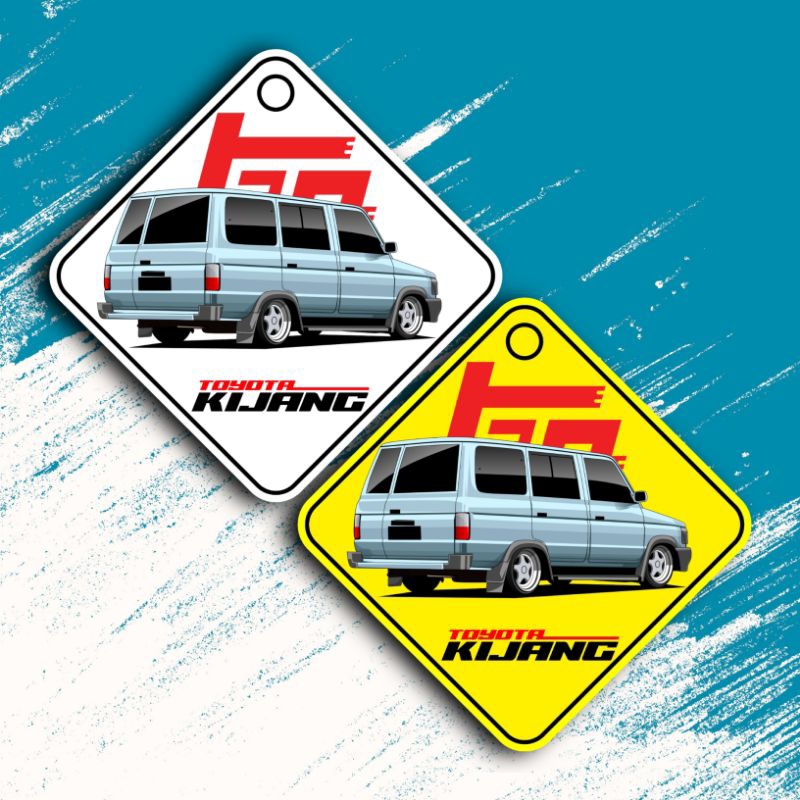 Gantungan kaca mobil acrylik kijang super