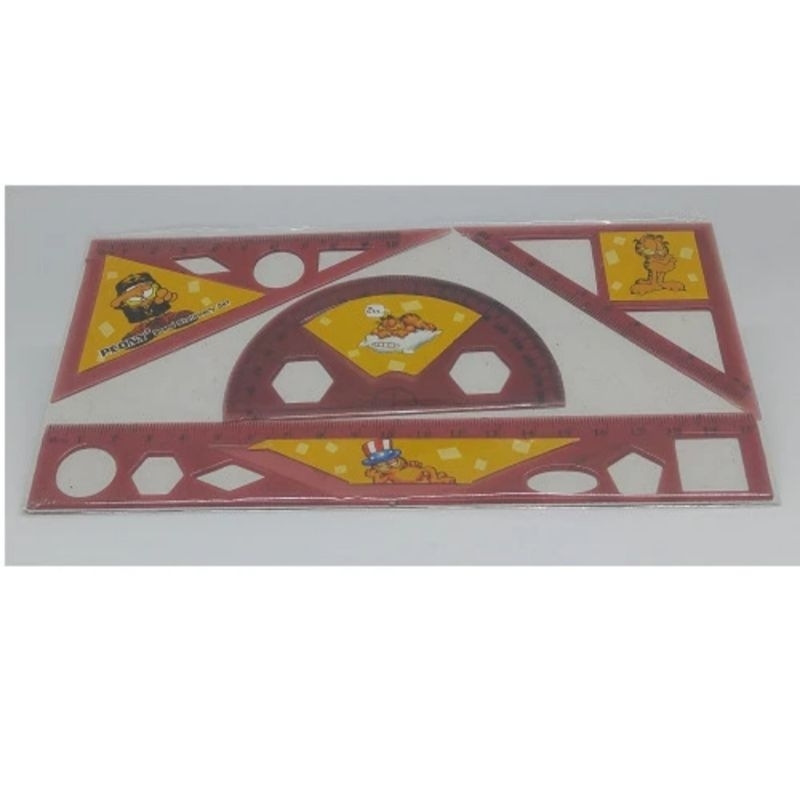 

Penggaris plastik set isi 4pcs penggaris pintar 4in1 murah