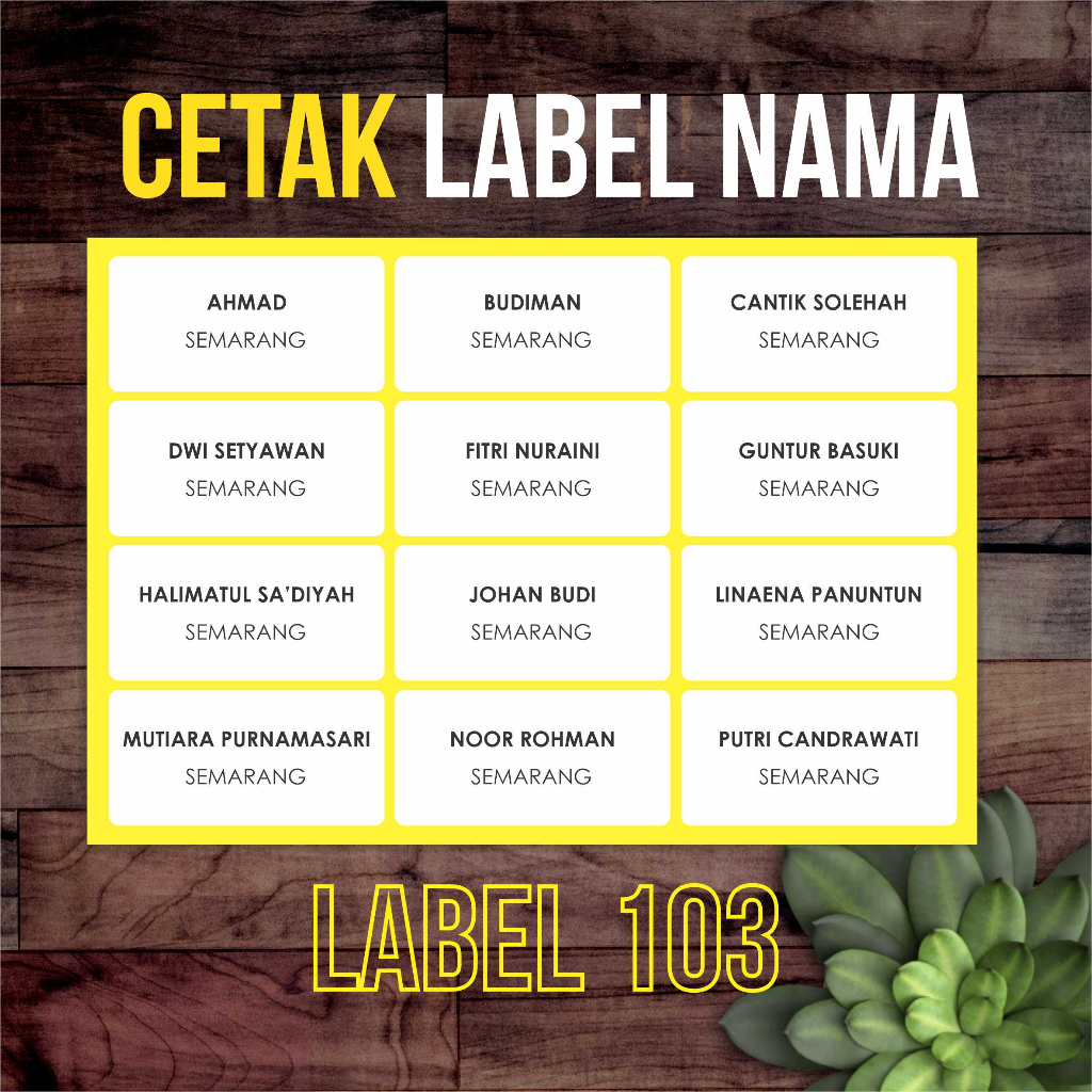 

CETAK LABEL NAMA UNDANGAN 103 MURAH CEPAT
