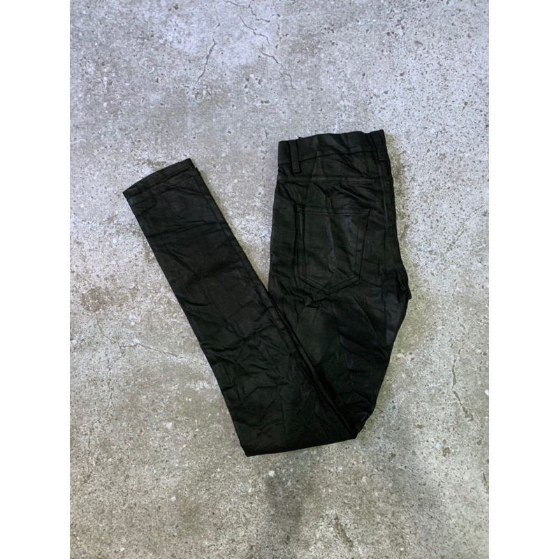 CELANA SAINT LAURENT JEANS BLACK COATED SECOND