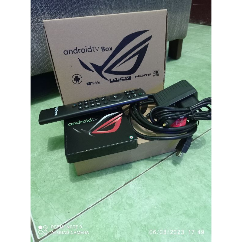 ID STB ANDROID AX512 ANDROID10 FULLSET REMOT X1