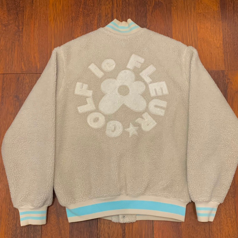 Convers x Golf Le Fleur Sherpa Varsity Jacket