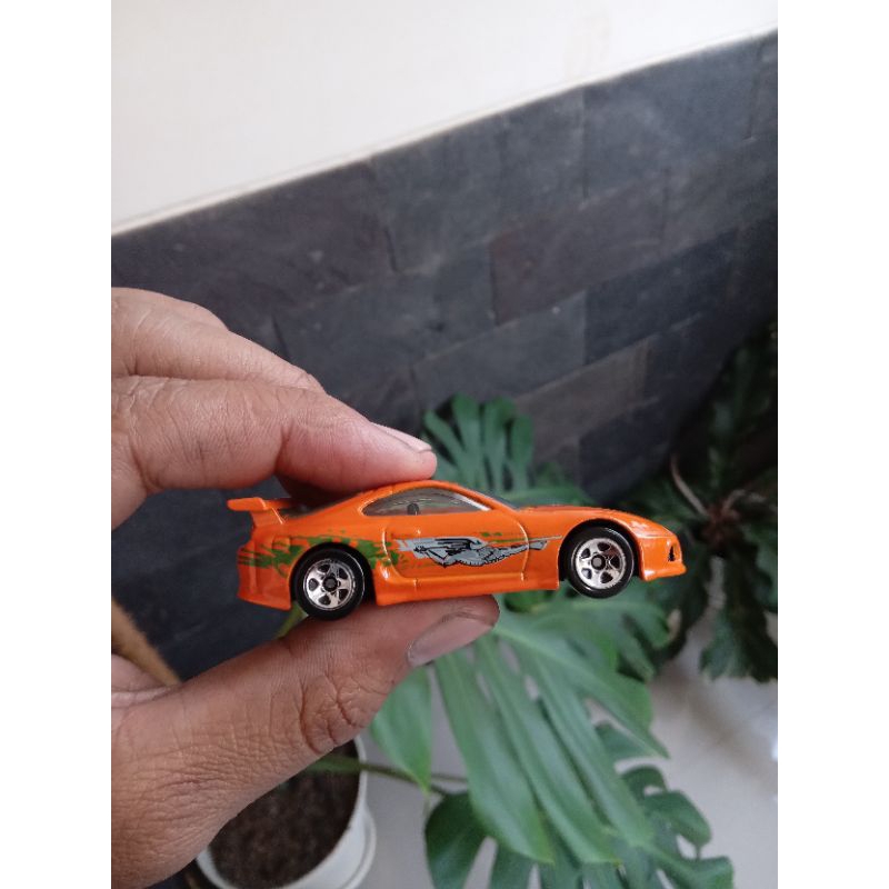 hot wheels toyota supra orange loose