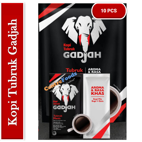 

Kopi Tubruk Manis Gadjah - Gajah Mix | 10 Sachet [ Harga Per PACK ]