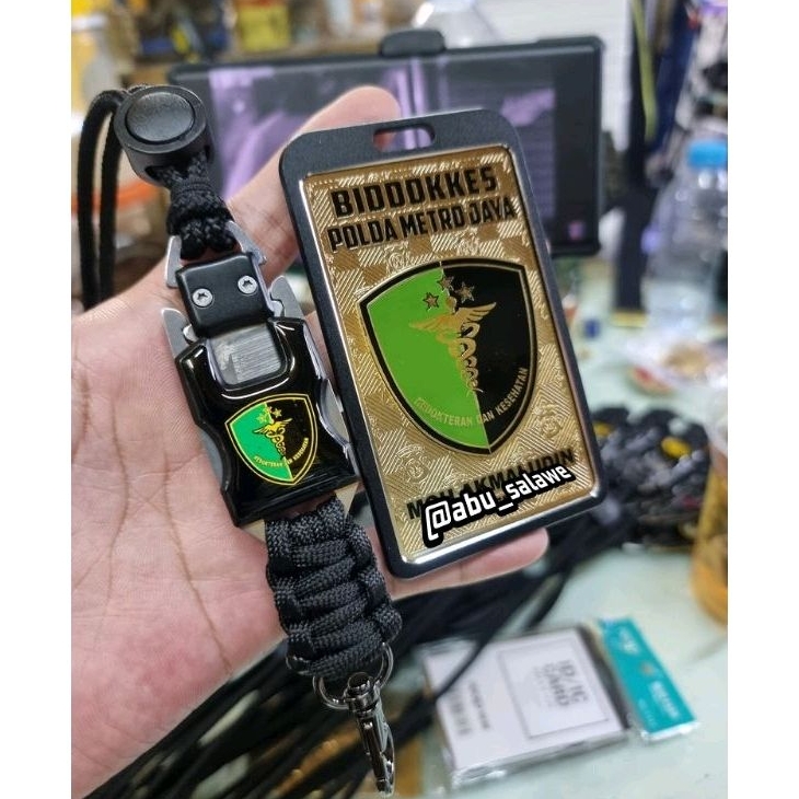 

plat name tag id PUSDOKKES POLRI