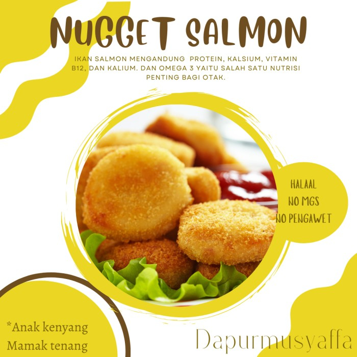 

NUGGET SALMON KEJU 500gr NO MSG NO PENGAWET HOMEMADE MPASI menu keluarga
