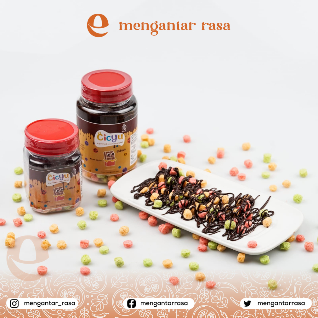 

crispyball dengan coklat leleh yang lumer langsung makan "Cicyu by mengantar rasa