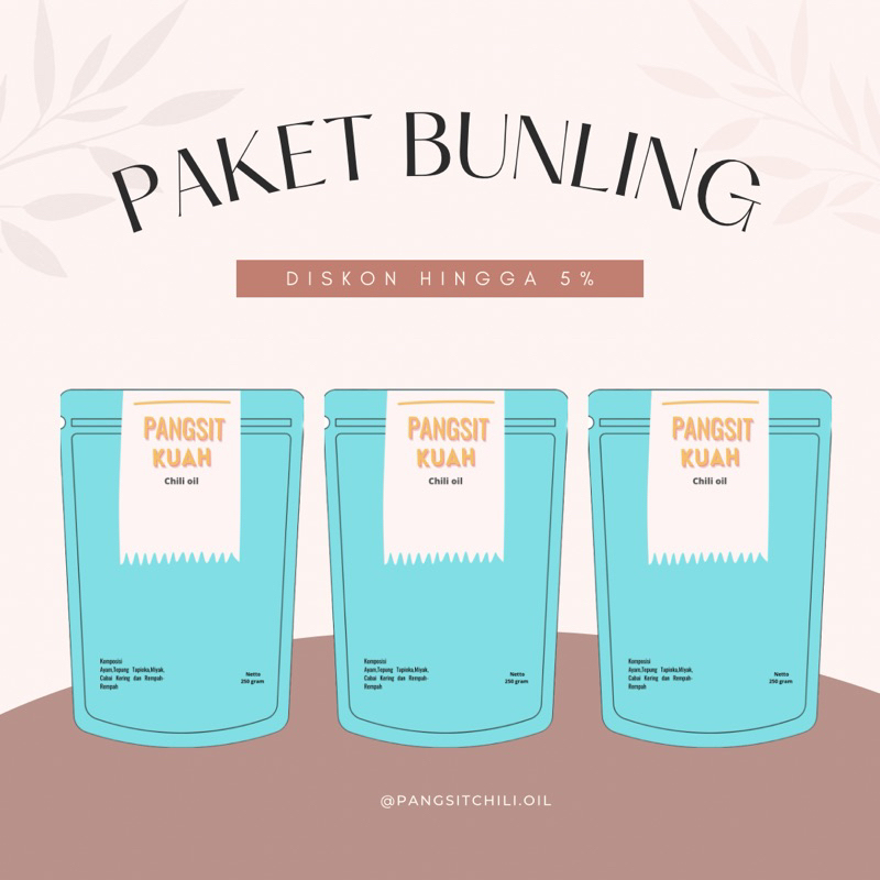 

PAKET BUNLING PANGSIT CHILI OIL