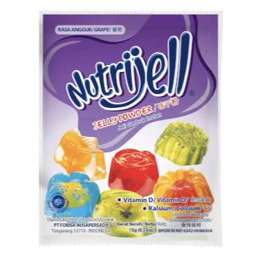 

[box 12 pcs] nutrijell serbuk jelly instant kemasan sachet ekonomis