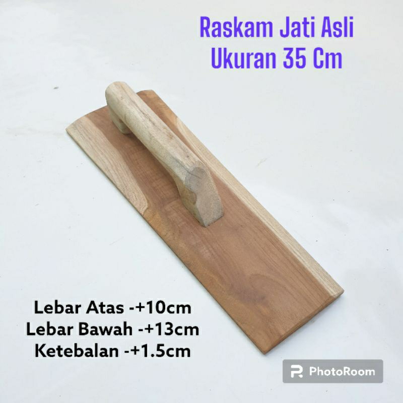 Roskam/kasutan kayu jati asli panjang 35cm