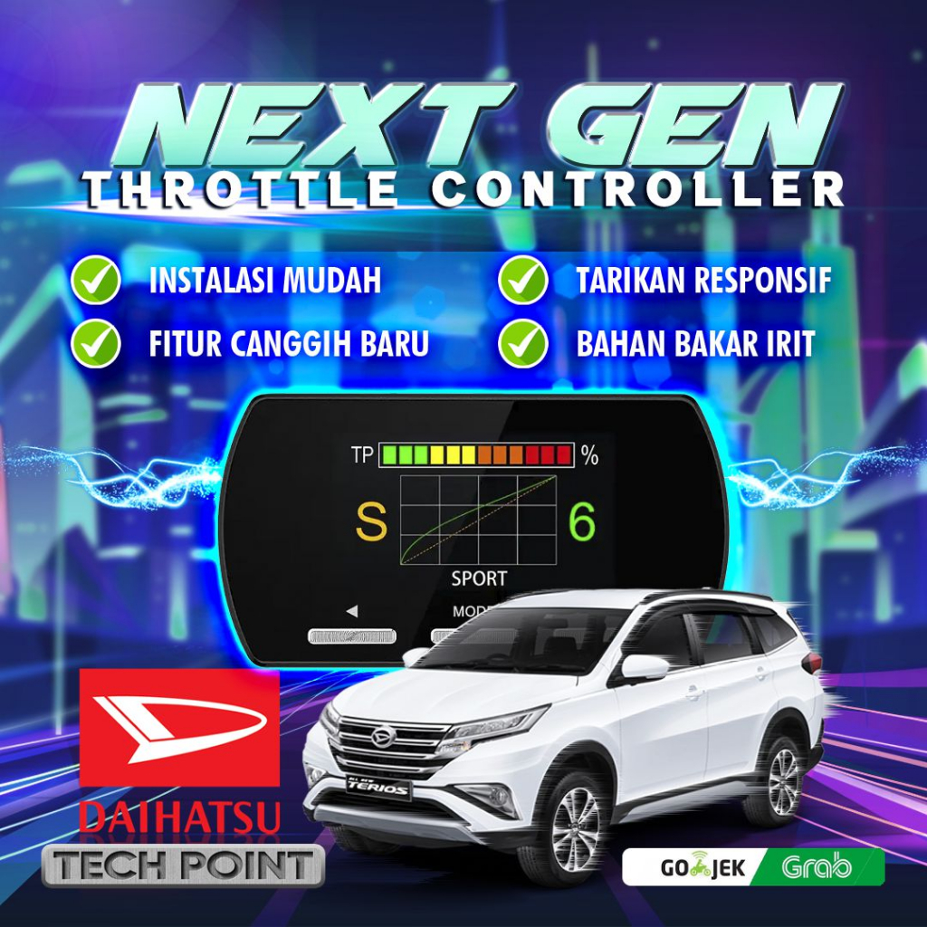 9 Drive Daihatsu All New Terios Piggyback Throttle Controller Next Gen