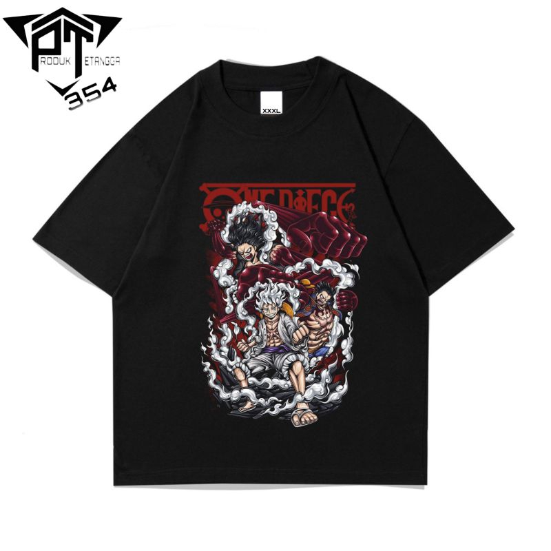 KAOS BAJU ONE PIECE VINTAGE - TSHIRT OVERSIZE ANIME ONE PIECE - HITAM PRIA WANITA DEWASA