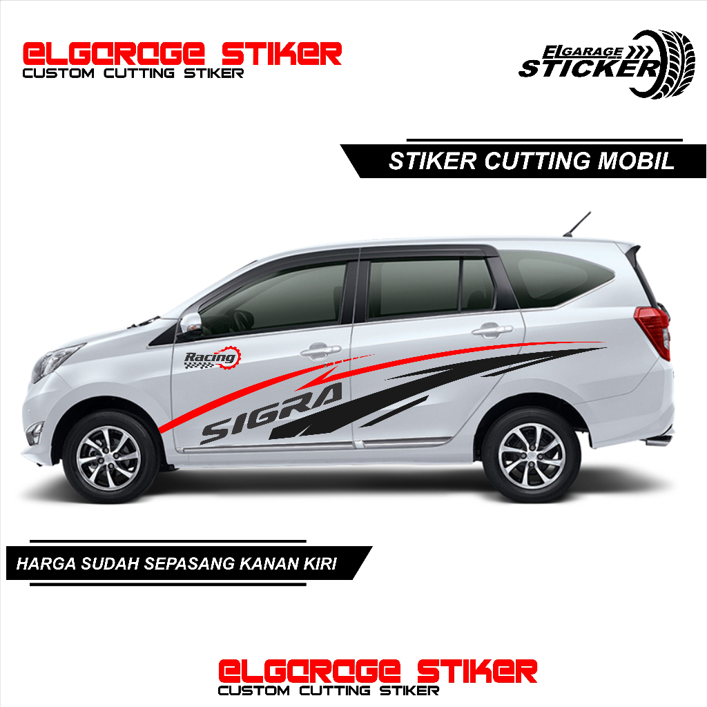 Stiker mobil sigra cuttig stiker variasi bodi sigra stiker striping mobil sigra calya avanza xenia