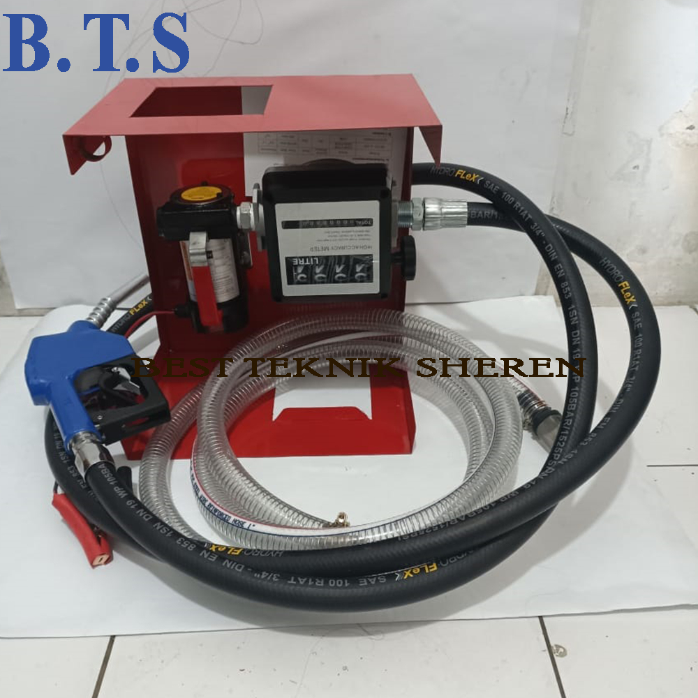 Paket Transfer Pump Flow Meter Solar Bensin Bbm Full Set Termurah