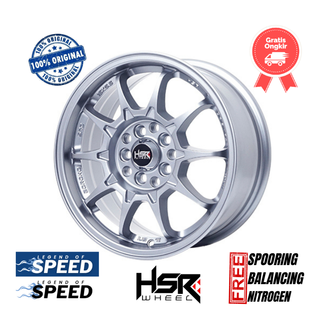 Velg Mobil HSR Ring 15 Boroko SRD (Ertiga, Grandmax, Wuling, Sienta Dll)