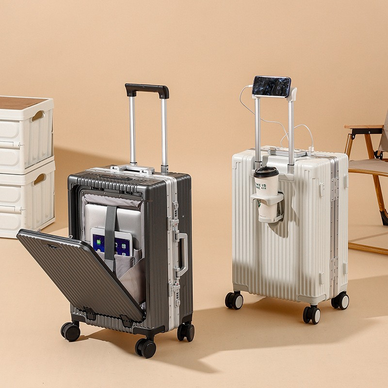 Koper Luxes Cabin Bagasi Koper Laptop USB Koper Bisnis Koper Travel Luggage