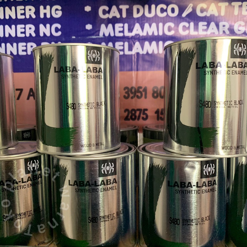 Cat Laba Laba Hitam Putih 1 Kg