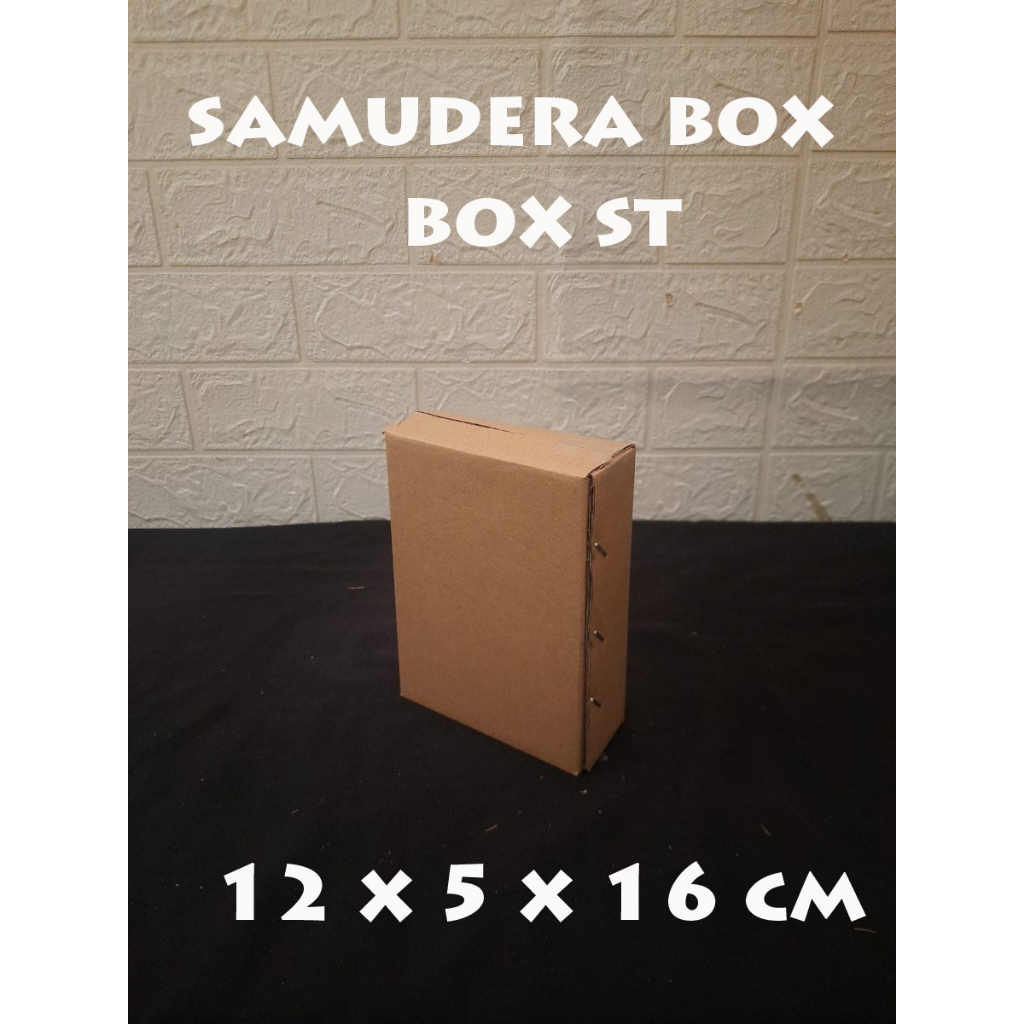 

kardus karton box uk. 12x5x16 cm...ST (SHEET) / SINGLE WALL POLOS