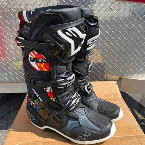 ALPINESTARS TECH 10 RENEN LIMITED EDITION SEPATU ALPINESTARS TECH 10 RENEN LE BOOTS MX MOTOCROSS ALP
