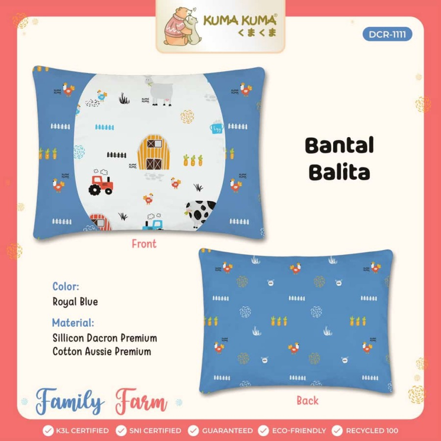 Kuma Kuma Bantal Balita Guling Balita|KumaKuma Bantal Balita (Termasuk Sarung Guling)
