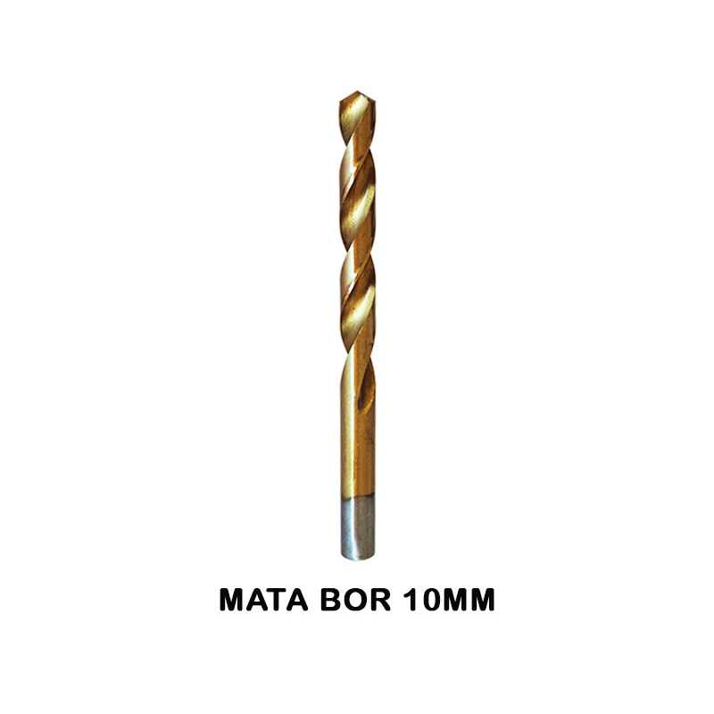EELIC HSS-10MM Mata bor besi ukuran 10 mm ujung mata bor runcing