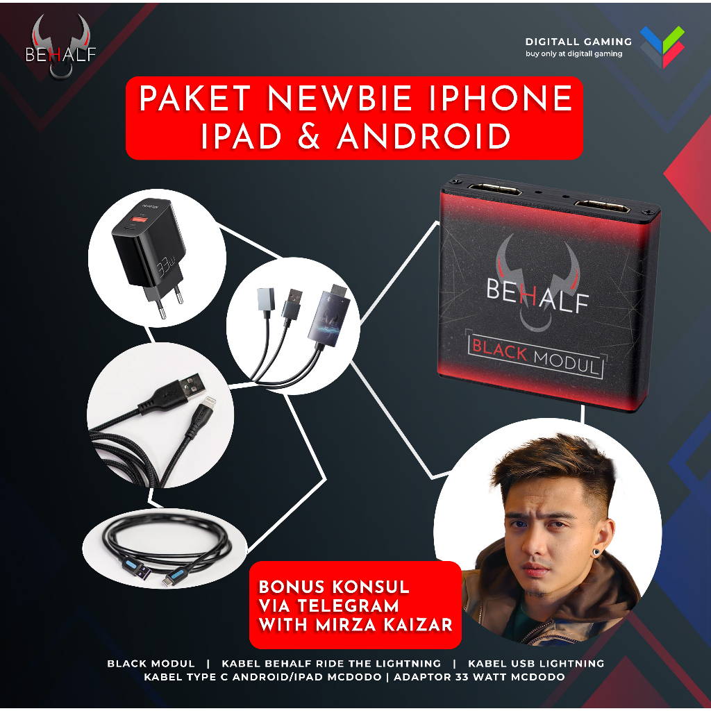 PAKET LIVE STREAMING GAME BEHALF BLACK MODUL NEWBIE ANDROID / IPHONE free KONSUL