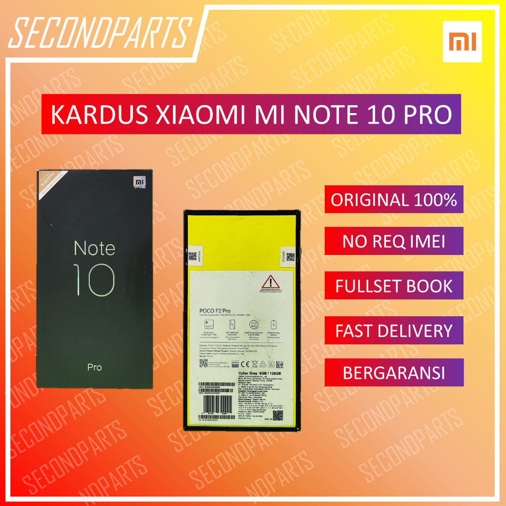 DUS BOOK KARDUS BOX XIAOMI MI NOTE 10 PRO ORIGINAL COPOTAN