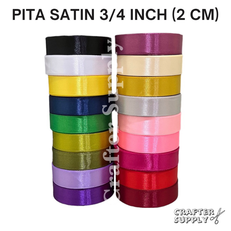 

PITA SATIN 3/4 INCH (LEBAR 2 CM) PER ROLL