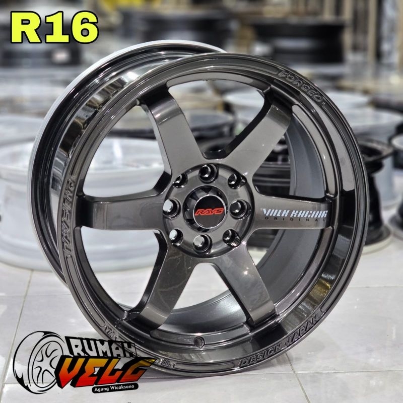 VELG MOBIL Barang R16 Te37 Pcd 4-100/114.3 Lebar 7 et 40